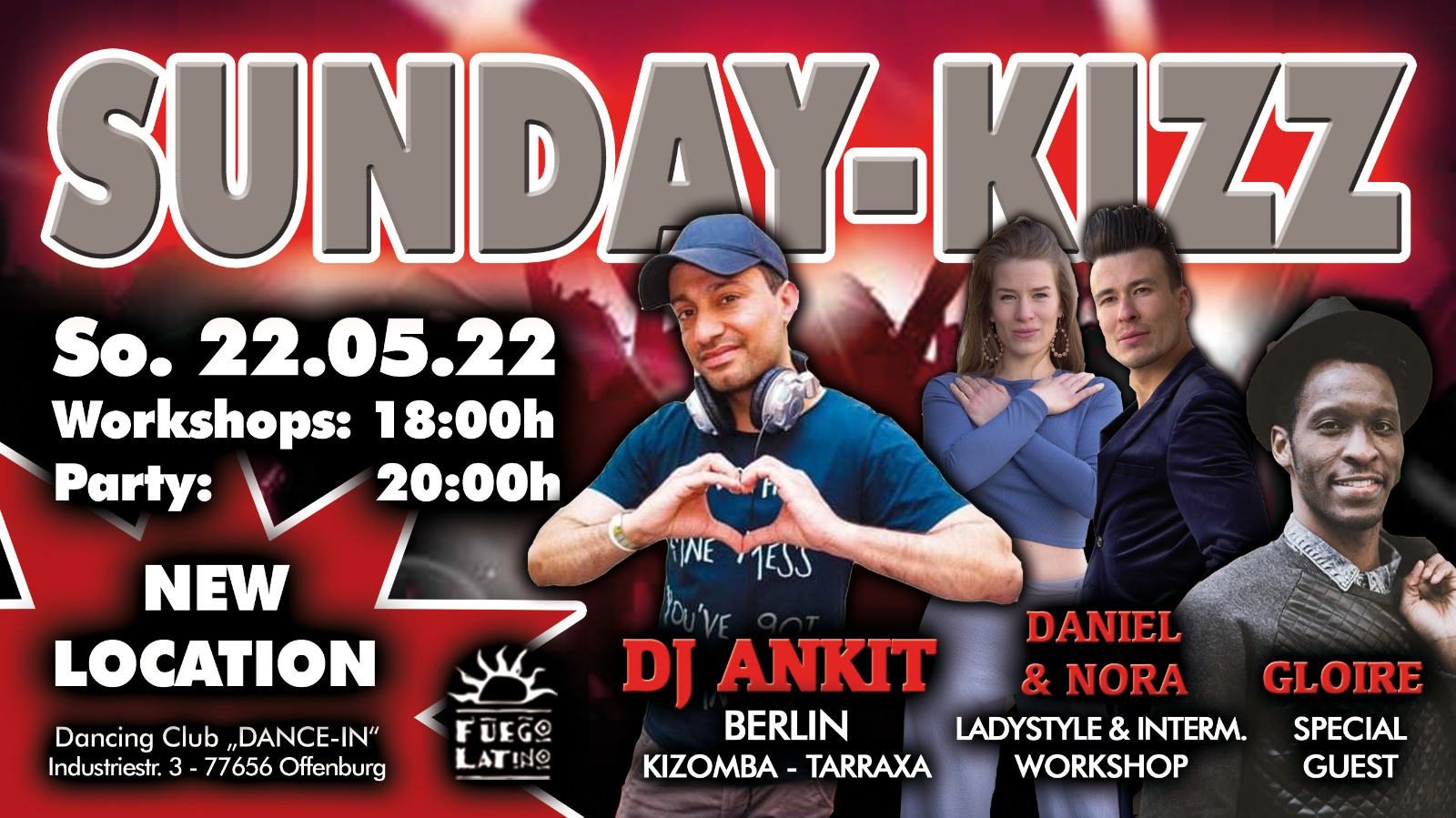 Read more about the article Sunday-Kizz-Club Kizomba & Tarraxa in Offenburg